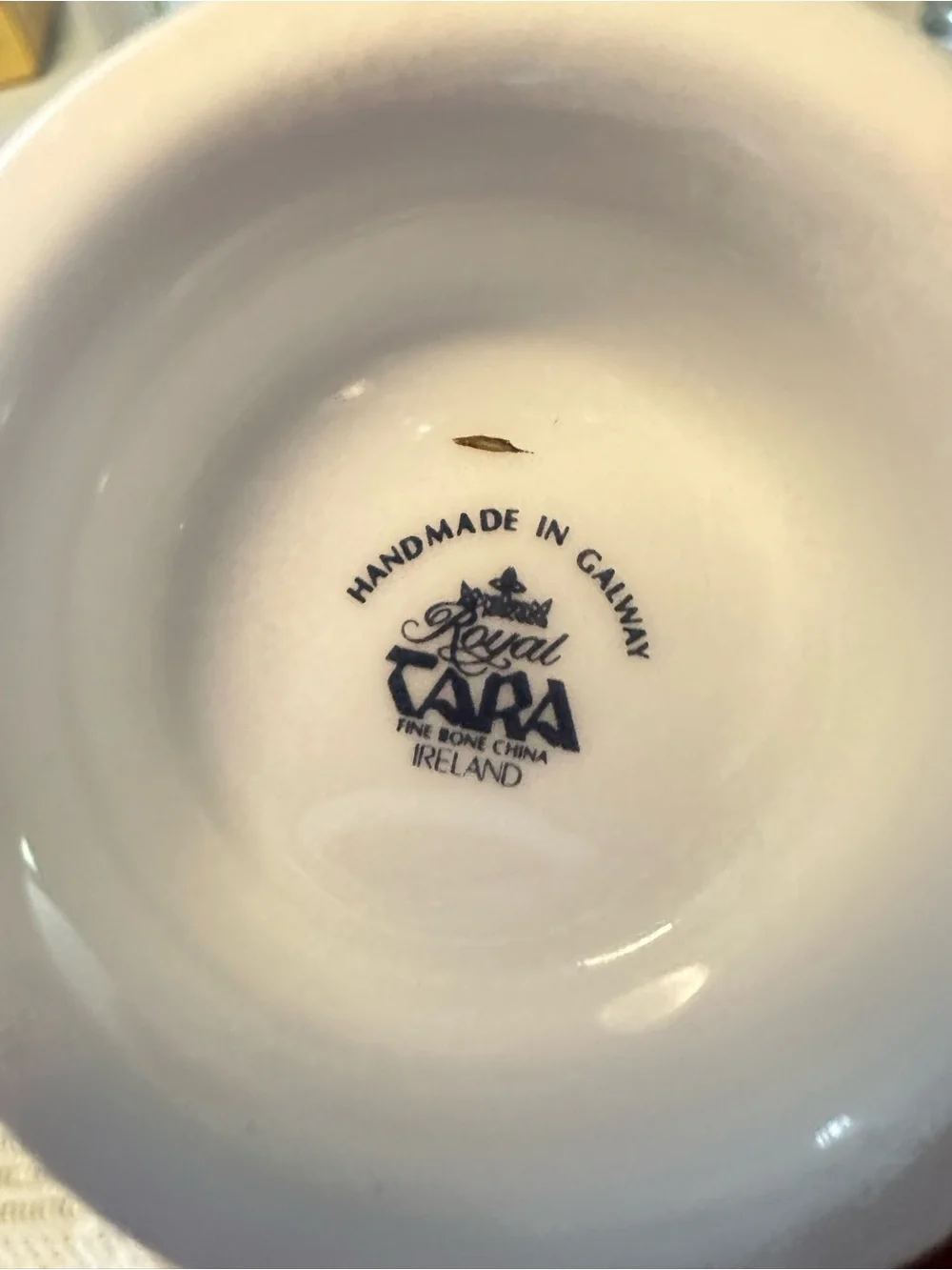 Vintage Royal Tara Galway Ireland Shamrock Trellis Tea Cup Saucer Set